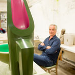 Nicholas Rena in his studio in London 2016